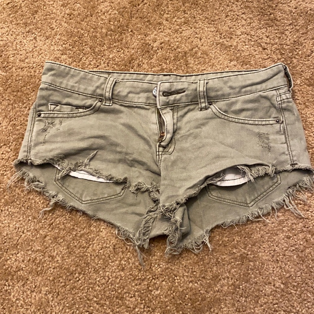 BDG Green Jean Shorts Size 24